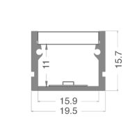 PROFILO ALU A SUP.L C/SCHERMO PMMA 2M - Bild 2