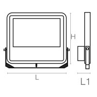 LED-Strahler PANTH H2 CCT 150W 21000lm 300040005700K 5565° IP66 - Bild 2
