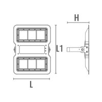 LED-Strahler PANTH SL2 200W 20000lm 4000K 60100° Kabelenden IP65 - Bild 3