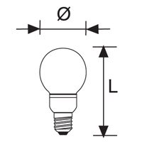 LED-Lampe E27 KUGEL LED 6W 460lm 3000K 240° - Bild 2