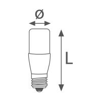LED-Lampe TUBOLARI E27 7W 660lm 4000K 240° - Bild 2