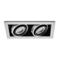 Leuchte DURABLE VERSENKTE EINSTELLBARE OPTIK Silbergrau GU10 IP20 107mm - Bild 2