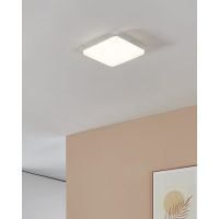 PUSH-Turn Budget LED-Deckenleuchte - 260x260mm, 18W, 2700-6500K, IP54, Weiss exkl. Montageplatte - Bild 2
