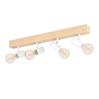 EGLO BALKEN/4 E27 EICHE/WEISS TOWNSHEND 3 - Bild 1