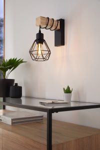 EGLO WL/1 SCHWARZ/EICHE-OPTIK TOWNSHEND 5 - Bild 2