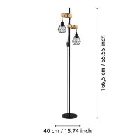 EGLO STL/2 SCHWARZ/EICHE-OPTIK TOWNSHEND 5 - Bild 6