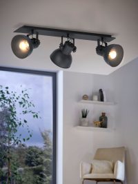 Eglo BARNSTAPLE Deckenleuchte Schwarz. 3-flammig - Bild 5