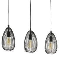 Eglo CLEVEDON Hängeleuchte Schwarz. 3-flammig - Bild 3