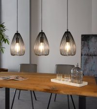 Eglo CLEVEDON Hängeleuchte Schwarz. 3-flammig - Bild 6