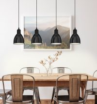 Eglo PRIDDY Pendelleuchte Schwarz. Weiß. 4-flammig - Bild 2
