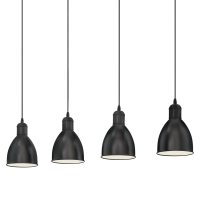 Eglo PRIDDY Pendelleuchte Schwarz. Weiß. 4-flammig - Bild 3