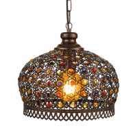 Eglo JADIDA Hängeleuchte Dunkelbraun. Kupferfarben. 1-flammig - Bild 3