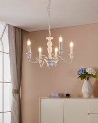 Eglo CAPOSILE Kronleuchter Weiß. 5-flammig - Bild 7