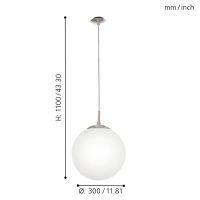 Eglo RONDO Pendelleuchte Nickel-Matt - Bild 4