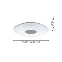 Eglo Leuchten LANCIANO-Z Deckenleuchte LED Transparent. Klar. Weiß. 4-flammig. Farbwechsler - Bild 3