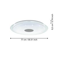 Eglo Leuchten LANCIANO-Z Deckenleuchte LED Transparent. Klar. Weiß. 1-flammig. Farbwechsler - Bild 3