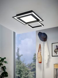 Eglo Leuchten SAVATARILA-Z Deckenleuchte LED Schwarz. 8-flammig. Farbwechsler - Bild 2