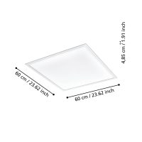 Eglo Leuchten SALOBRENA-Z Deckenpanel LED Weiß. 1-flammig - Bild 3