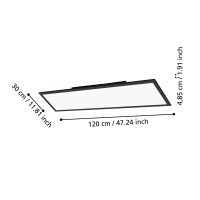 Eglo Leuchten SALOBRENA-Z Deckenpanel LED Schwarz. 1-flammig - Bild 6