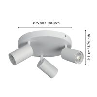 Eglo TELIMBELA-Z Deckenleuchte LED Weiß. 3-flammig. Farbwechsler - Bild 4