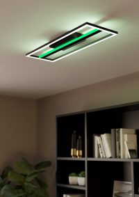 Eglo CALAGRANO-Z Deckenleuchte LED Schwarz. 1-flammig. Farbwechsler - Bild 2