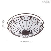 EGLO DL/2 ANTIK-BRAUN/WEISS COLTI - Bild 3