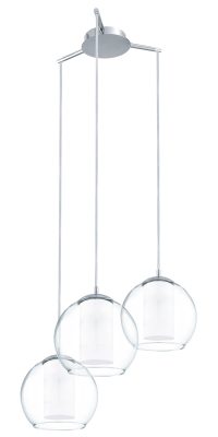 EGLO HL/3 E27 CHROM/KLAR/SATINIERT BOLSANO - Bild 1