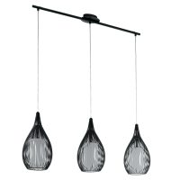 Eglo RAZONI Pendelleuchte Schwarz. 3-flammig - Bild 1
