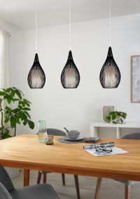 Eglo RAZONI Pendelleuchte Schwarz. 3-flammig - Bild 2