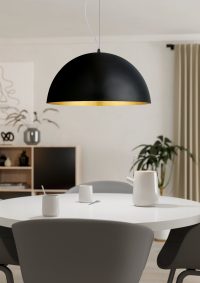 Eglo GAETANO 1 Pendelleuchte Gold. Schwarz. 1-flammig - Bild 7