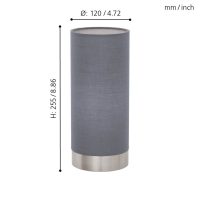 Eglo PASTERI Tischleuchte Nickel-Matt. 1-flammig - Bild 4