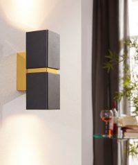 Eglo PASSA Wandleuchte LED Gold. Schwarz. 2-flammig - Bild 6