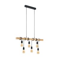 EGLO HL/6 E27 SCHWARZ/EICHE TOWNSHEND - Bild 1