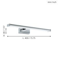 EGLO LED-WL L-400 CHROM/SILBER PANDELLA 1 - Bild 4