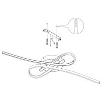 EGLO LED-DL CHROM/WEISS L700xB420MM 2x10W (1800lm) SELVINA - Bild 4