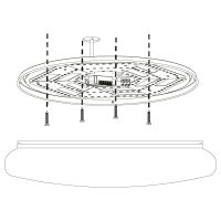 Eglo SILERAS Deckenleuchte LED Weiß. 1-flammig. Fernbedienung - Bild 5