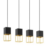 Eglo MONTEBALDO Hängeleuchte Gold. Schwarz. 4-flammig - Bild 3