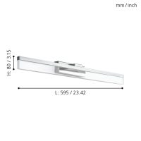 Eglo PALMITAL Wandleuchte LED Chrom. 1-flammig - Bild 4