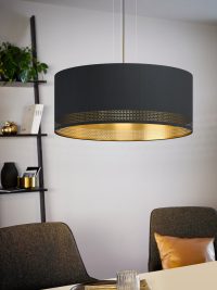 Eglo ESTEPERRA Hängeleuchte Schwarz. 3-flammig - Bild 7