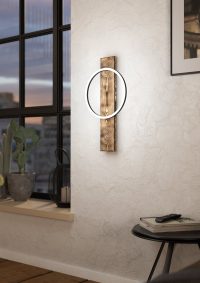 Eglo BOYAL Wandleuchte LED Braun. Schwarz. 1-flammig - Bild 2