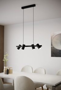 Eglo GATUELA Hängeleuchte Schwarz. 4-flammig - Bild 2