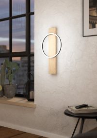 Eglo BOYAL Wandleuchte LED Braun. Schwarz. 1-flammig - Bild 2