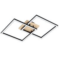 Eglo Leuchten LOMALTAS-Z Deckenleuchte LED Braun. Schwarz. 4-flammig. Farbwechsler - Bild 1