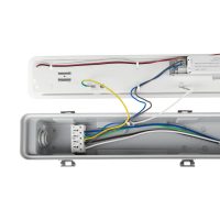LED WANNENLEUCHTE 30W IP65K CCT (3000/4000/6000K) INOX CLIPS LT 50.000h  KUNSSTOFF GRAU AMMONIAK 120 - Bild 4