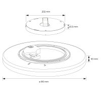PUSH-Turn PRO LED-Deckenleuchte - Ø310mm, 20W, 2700-4000K, IP54, Weiss - Bild 4