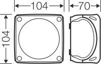 Kabelabzweigkasten ohne Klemme 104x104x70 mm IP66/67/69, KF 0400 B, UV Beständig, 4mm² - Bild 4