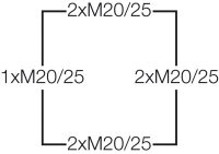 Kabelabzweigkasten ohne Klemme 104x104x70 mm IP66/67/69, KF 0400 B, UV Beständig, 4mm² - Bild 3