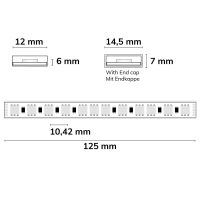 LED Flexband AQUA RGB+Warmweiß 3000K ? 48V DC, IP68 wasserdicht, 19W/m, 4in1 Chip, 20m Rolle, 96 LED/m - Bild 4