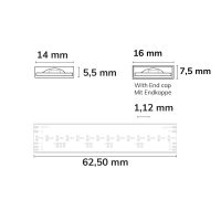 LED Flexband AQUA COB RGB+Warmweiß 3000K IP68 wasserdicht, 24V, 20W/m, 896 LED/m, 5m Rolle - Bild 5
