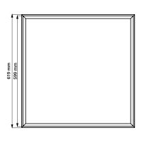 LED-Einlegeleuchte RLP-29B NW | 3500 - 4600 lm | 28 - 38 W | 4000K | UGR<19 | 619x619mm | weiss - Bild 4